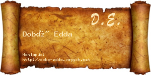 Dobó Edda névjegykártya